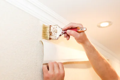 Pose de papier peint à Villamblard — revêtements muraux et toiles de verre